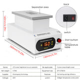 7 Inches Built-in Vacuum Pumps Flat Edge Curved Touch Screen Separator hine LCD Repair Separating Tools 220V