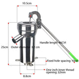 Household Manual Shaker Well Pump Water Suction Old Stainless Steel Big Head