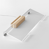 Computer Stand, Acrylic Riser Desk, Keyboard Holder, for Ergonomic Typing, Office, Home