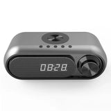 Portable Bluetooth Speaker Sound Box Subwoofer Mini Home Theater With FM Radios MP3 Player Wireless Charger Digital Clock Alarm