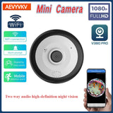 HD 1080P V380 Pro Panoramic WIFI 360 Degree Cam Indoor Smart Home Two Ways Fisheye Lens Security Protection MINI Wireless Camera