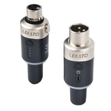 Lekato Mw-1 Wireless Microphone System Wireless Receiver Transmitter System Rechargeable Wireless Guitar 5.8Ghz Plug On Xlr