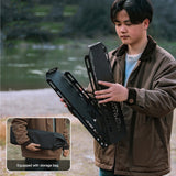Outdoor Folding Camping Shelf Top Plate Aluminum Alloy Triangle Storage Hanger Picnic Cookware Pot Pan Hanging Rack