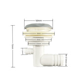 Φ50mm Single Hole Adjustable Spa ABS Cover PVC Body Massage Bathtub Bubble Hot Tub Water Jet Nozzle