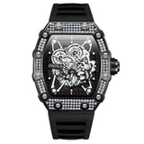 2022 New Fashion Diamond Design Watch Men's ONOLA Casual Waterproof Tape Quartz Watch Relogio Masculino Clock