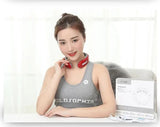 Intelligent Back and Neck Massager Electric Pulse Far Infrared Heating Pain Relief Tool Health Care Relaxation Cervical Massage