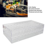 Tattoo Pigment Bottle Stand Drop Resistance Stable Transparent Tattoo Ink Rack Thickened Wall Mountable 50 Holes for Display