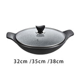 Korean Pot with Glass Lid - Reusable for Bibimbap & Soup, Cookware