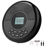 CD Portable Rechargeable Discman Speakers and Headphones Walkman Cd Player with USB Bluetooth Transmitting
