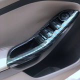 For Ford Focus 3 4 2009-2017 Car Door Interior Armrest Window Panel Carbon Fiber Decorative Sticker 4Pcs