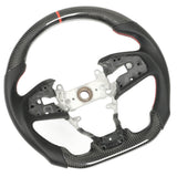 Racing Steering Wheel Hand Grips Car Steering Wheel Perforated Leather Finger  Flat Bottom D Type Carbon Fiber for Civic