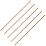 11.8 Inch Length Bare Metal Solid Copper Rod Lathe Bar Stock (5 Pcs, 5 Mm Dia)