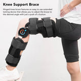 Knee Support Orthosis Adjustable Adult Leg Support Hinged Knee Brace for Post Op Knee Injury Recovery