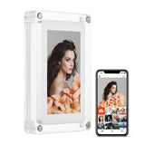 10.1 Inch WiFi Acrylic Photo Digital Picture Frame Built-in 8GB Memory for Friends Families, Frameo APP Sharing
