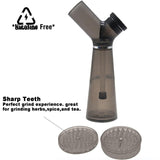 CRUSHER 2 in1 Acrylic Hookah Water Pipe Grinder Kit Built in Filter Pipes Smoking Grass Removable Tobacco Hooka Set