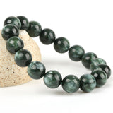Dark Green Dragon Scale Effect Crystal Bracelet