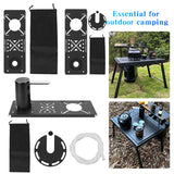 Spider Outdoor Furnace Board with Storage Bag - Camping Stove Table Plate for Electric Water Dispenser