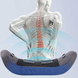 Electric Waist Massager Lumbar Vibration Cushion Relief Pain Heating Health Care Relax Traction Therapy Airbag Back Body Massage