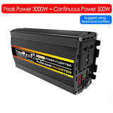 High-Power Pure Sine Wave Voltage Converter - DC 12V to 220V for Car and Home. Peak Powers: 8000W, 6000W, 4000W, 3000W. Solar Inverter