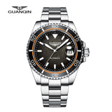 Guanqin Automatic Mechanical Watch NH35A Men's Watch Sapphire Fashion Sports Watch Stainless Steel Waterproof Luminous 2022 New