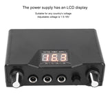 Tattoo Machine Set LCD Power Supply Foot Pedal Tattoo Pen Kit Portable with Storage Bag for Tattoo Salon for Tattooist for Home