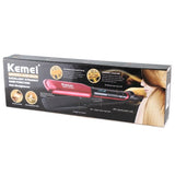 Family Dedicated Kemei Electric Hair Straightener Hair Straightener And Curling Iron With LCD Screen