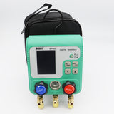 Electronic fluoride count display manifold tester Refrigerant vacuum gauge Air conditioning leak detection R134