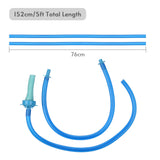 Slip-on Dog Wash Attachment Pet Shower Hose Showerhead Sink 5FT Fits Up to 6 Inch Diameter Head (NOT for Tub Water Tap)