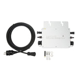 600W 700W WiFi Grid Tie Inverter MPPT Waterproof APP Monitoring Solar Micro Inverter for Camping 120V 230V Auto Identification
