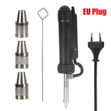 ADT03 Portable Tin Sucker Vacuum Soldering Automatic New Desoldering Machine Electric Solder with 3 Suction Nozzle Remove Pump