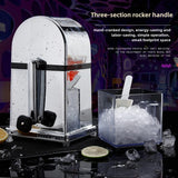 Portable Chopper Box Crusher Shaved Ice hine Hand Crank Maker for Making Drin Home