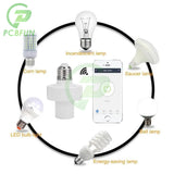 E27 Wireless Radar Induction Head Smart Light Adapter Lamp Holder Bulb Base Socket Human Presence Motion Sensor Switch