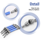 4Pcs Metal Front and Rear Drive Shaft CVD for 1/10 Slash Stampede Hoss VXL RC Car Upgrade Parts,Blue