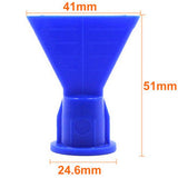 Wave Shape Silicon Cone Cartridge Caulking Spare Part Nozzle Spray Tip for Sealant Dispenser Syringe Accessory 10Pcs/Lot