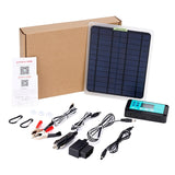 20W Solar Panel Car Charger - Outdoor Supply for Vehicle Battery with OBD Plug. High Quality