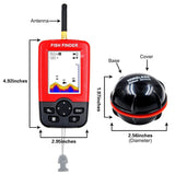 Wireless Portable Fish Finder 45M/135FT Sonar Depth Sounder Alarm Ocean River Lake echo sounder