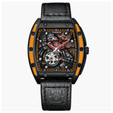 2022 GUANQIN Luxury Fashion Sapphire Mechanical Automatic Watch Men's Watch Stainless Steel Hollow Tourbillon Men's Accessories