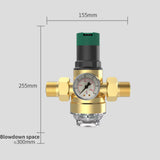 DN15/DN20 Adjustable Water Pressure Reducing With Gauge Prefilter Regulator Relief Maintaining Regulating Vae