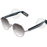 Smart 3D Bluetooth 5.0 TWS Music Glasses Dimensional Movie Video Calling Voice Control IP67 Waterproof Anti-UV Sunglasses