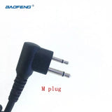 DIY 4-Wire Microphone Cable 2pins M-Plug for Motorola EP450 CP040 CP140 CP200 GP300 GP3188 GP68 GP88 Hytera Etc Wakie Talkie