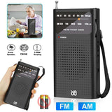 Mini Pocket FM/AM Radio Portable Digital Radio For Elderly Sports Outdoor Music PlayerWith 3.5mm Earphone Jack