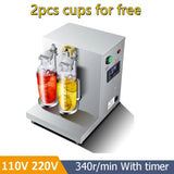 110V 220V Boba shaker Double Shaker Milk Bubble Tea Shaking hine With Timer 750ML Cups