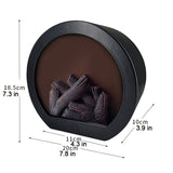 Woodwood fireplace wind lamp touch switch intelligent simulation of charcoal decoration (excluding batteries)