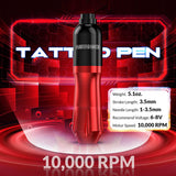 WTK197 Tattoo Wormhole Tattoo Pen Set Tattoo One-body Needle Color Power Tattoo Machine
