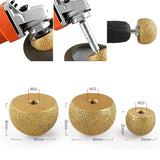Brazing Diamond Mushroom Polishing Cone Head Pebble Cobblestone Marble Abrasive Tools Inner Circle wer Pot Arc Grinding