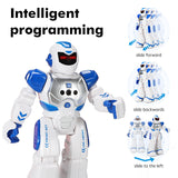 Mechanical Warfare Police Intelligent Early Education Robot Electric Singing Infrared Sensing Children's Remote Control Toys