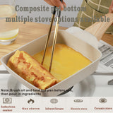 1pc Tamagoyaki Pan, Square Egg Pan Japanese Omelette Pan Nonstick Cookware PFOA Free All Stoves Compatible Induction