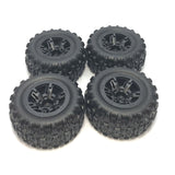 4Pcs Rubber Tire Tyre Wheel For MJX Hyper Go H16H H16E H16P 1/16 RC Car Upgrade Parts Spare Accessories