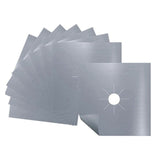 15 Piece Gas Stove Protectors Cooker Cover Liner Clean Mat Pad Gas Stove Stovetop Protector Black