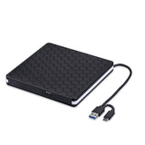 USB3.0 Type C External DVD RW Burner Slim Optical Disk Drive High Speed Transfer DVD Reader Plug and Play for Laptop PC Desktop